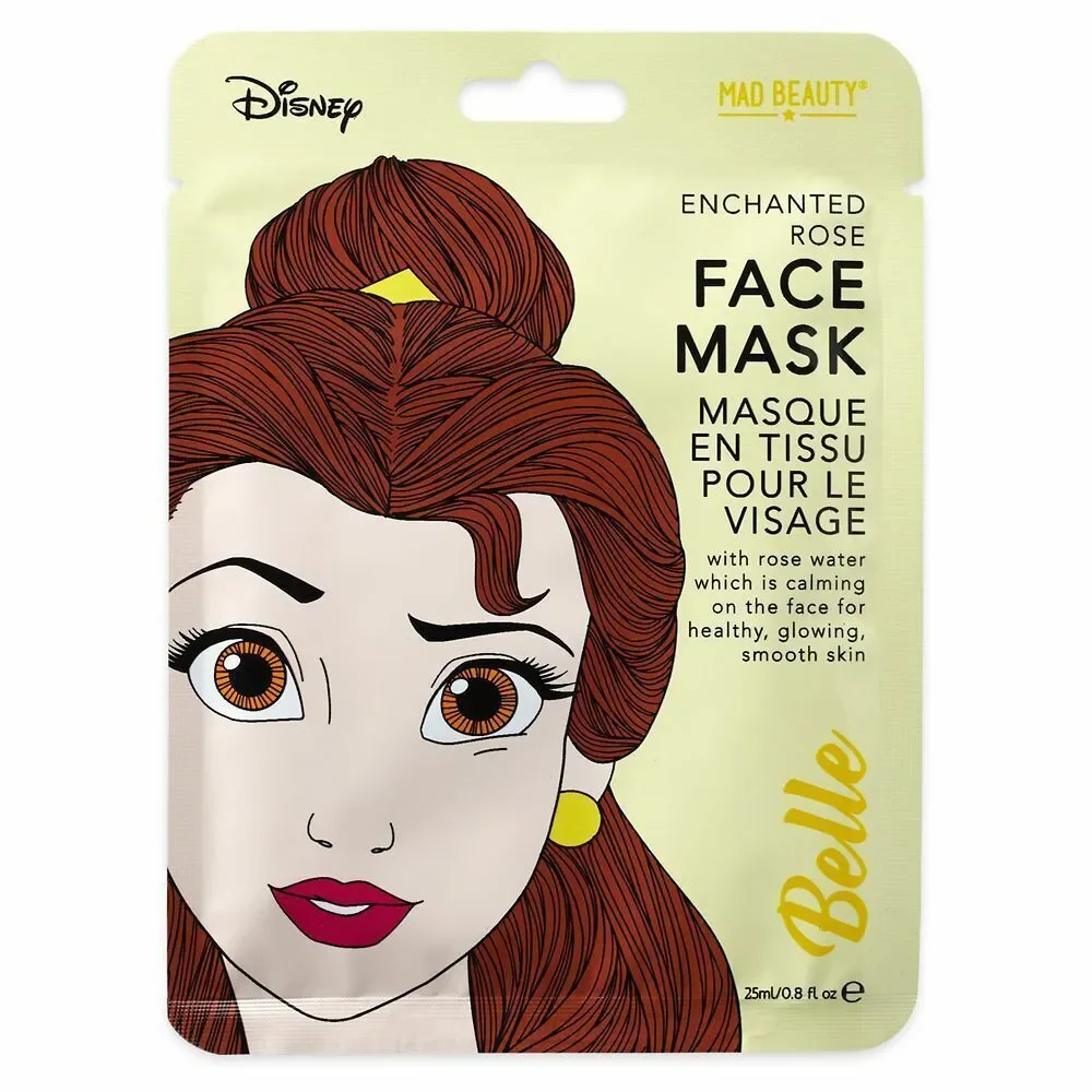 Disney Parks Enchanted Rose Belle Beauty and the Beast Facial Face Mask